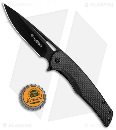 Boker Magnum Black Carbon Liner Lock Knife CF/G-10 (3.5" Black) 01RY703 4 Boker Magnum Black Carbon Liner Lock Knife CF/G-10 (3.5" Black) 01RY703 - Image 4