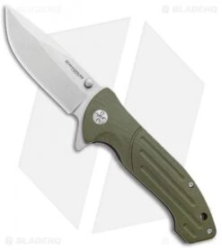 Boker Magnum Brutus Liner Lock Knife OD Green G-10 (3.25" Satin)