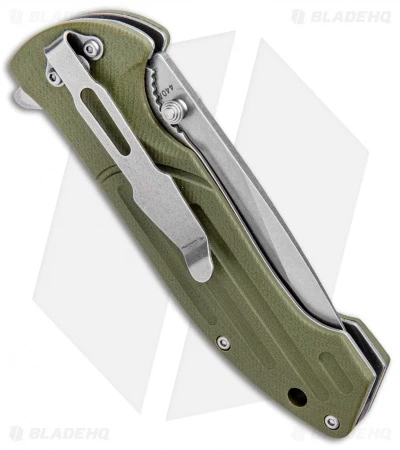 Boker Magnum Brutus Liner Lock Knife OD Green G-10 (3.25" Satin) 3 Boker Magnum Brutus Liner Lock Knife OD Green G-10 (3.25" Satin) - Image 3
