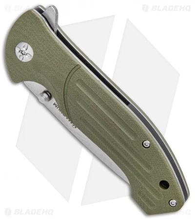 Boker Magnum Brutus Liner Lock Knife OD Green G-10 (3.25" Satin) 2 Boker Magnum Brutus Liner Lock Knife OD Green G-10 (3.25" Satin) - Image 2