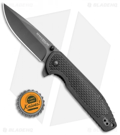 Boker Magnum Carbon Frame Lock Knife Carbon Fiber (3.25" Gray) 01RY701 4 Boker Magnum Carbon Frame Lock Knife Carbon Fiber (3.25" Gray) 01RY701 - Image 4