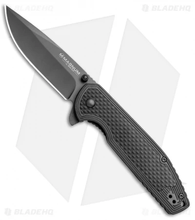 Boker Magnum Carbon Frame Lock Knife Carbon Fiber (3.25" Gray) 01RY701 1 Boker Magnum Carbon Frame Lock Knife Carbon Fiber (3.25" Gray) 01RY701