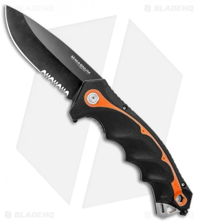 Boker Magnum Chainsaw Attendant Lock Knife (3.5" Black) 01RY293 1 Boker Magnum Chainsaw Attendant Lock Knife (3.5" Black) 01RY293