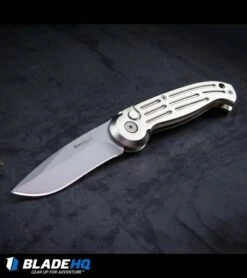 Boker Magnum Drop Point Automatic Knife Champagne (3.25" Bead Blast) 01BO007 9 Boker Magnum Drop Point Automatic Knife Champagne (3.25" Bead Blast) 01BO007 -Boker Boker Magnum Champagne Automatic Knife Bead Blast Plain BP0065 kp