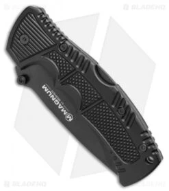 Boker Magnum Charlie Lockback Knife (3.75" Black Serr) 01MB712 -Boker Boker Magnum Charlie LB Black Serr 01MB712 BHQ 71473 jr spine