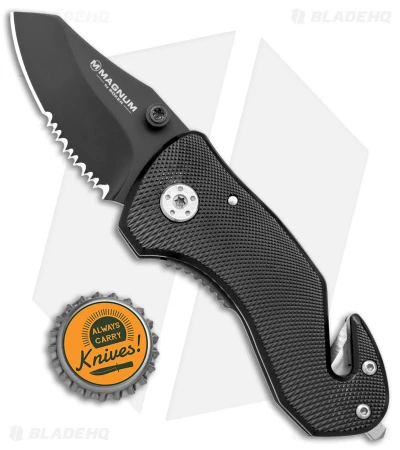 Boker Magnum Compact Rescue Liner Lock Knife (2.375" Black) 01MB456 5 Boker Magnum Compact Rescue Liner Lock Knife (2.375" Black) 01MB456 - Image 5
