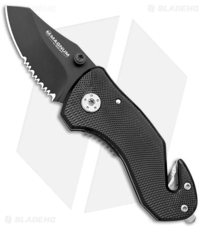 Boker Magnum Compact Rescue Liner Lock Knife (2.375" Black) 01MB456 1 Boker Magnum Compact Rescue Liner Lock Knife (2.375" Black) 01MB456