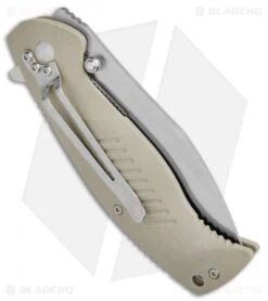 Boker Magnum Delta Whiskey Liner Lock Knife Tan G-10 (3.5" Satin) 01MB703 -Boker Boker Magnum Delta Whiskey LL Tan G 10 Satin 01MB703 BHQ 71466 jr side 2