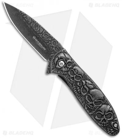 Boker Magnum Dia De Los Muertos Spring Assist Knife (3.3" Smokewash) 01SC519 1 Boker Magnum Dia De Los Muertos Spring Assist Knife (3.3" Smokewash) 01SC519