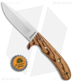 Boker Magnum Elk Hunter Fixed Blade Knife Zebra Wood (4.2" Satin) -Boker Boker Magnum Elk Hunter Fixed Blade Zebra Wood Satin BHQ 139185 jr bottlecap