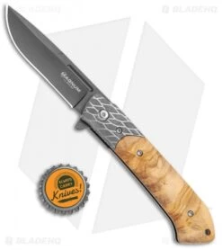 Boker Magnum Erebos Liner Lock Knife Zebrawood (3.0" SW) 01SC074 -Boker Boker Magnum Erebos LL Zebra Wood SW 01SC074 BHQ 118402 jr bottlecap