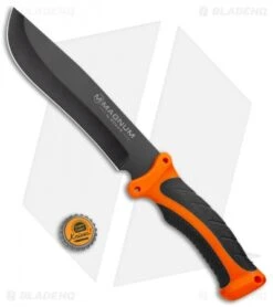 Boker Magnum FFB Fixed Blade Knife Orange Plastic (7.25" Black) 02MB204 -Boker Boker Magnum FFB Orange Plastic Black 02MB204 BHQ 111676 jr bottlecap