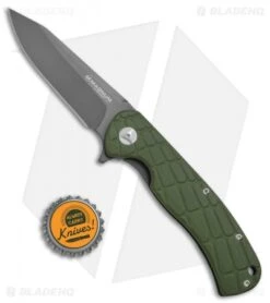 Boker Magnum Foxtrot Sierra Frame Lock Knife Green G-10 (3.3" Gray) 01MB705 -Boker Boker Magnum Foxtrot Sierra FL Green G 10 Gray 01MB705 BHQ 71470 jr bottlecap