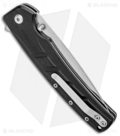 Boker Magnum Gatto NERO Liner Lock Knife Black G-10 (3.75" Satin) 01MB724 -Boker Boker Magnum Gatto NERO LL Black G 10 Satin 01MB724 BHQ 97841 jr side
