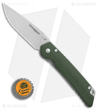 Boker Magnum Hope Liner Lock Knife Green G-10 (3.625" Satin) 01SC949 4 Boker Magnum Hope Liner Lock Knife Green G-10 (3.625" Satin) 01SC949 - Image 4