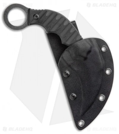 Boker Magnum Hotel Romeo Karambit Fixed Blade Knife Black G-10 (3" Black Serr) 3 Boker Magnum Hotel Romeo Karambit Fixed Blade Knife Black G-10 (3" Black Serr) - Image 3