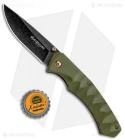 Boker Magnum Iguanodon Liner Lock Knife OD Green G-10 (3.3" Black SW) 01SC072 -Boker Boker Magnum Iguanodon LL OD Green G 10 Black SW 01SC072 BHQ 118403 jr bottlecap