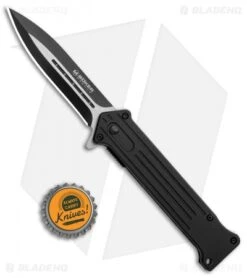 Boker Magnum Intricate Spring Assisted Knife Black Aluminum (3.5" Two-Tone) 7 Boker Magnum Intricate Spring Assisted Knife Black Aluminum (3.5" Two-Tone) -Boker Boker Magnum Intricate SA Black Aluminum Black 01LL312 BHQ 120938 jr bottlecap