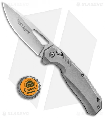 Boker Magnum K2 Ambi-Lock Folding Knife Gray (3.375" Stonewash) 01RY848 4 Boker Magnum K2 Ambi-Lock Folding Knife Gray (3.375" Stonewash) 01RY848 - Image 4