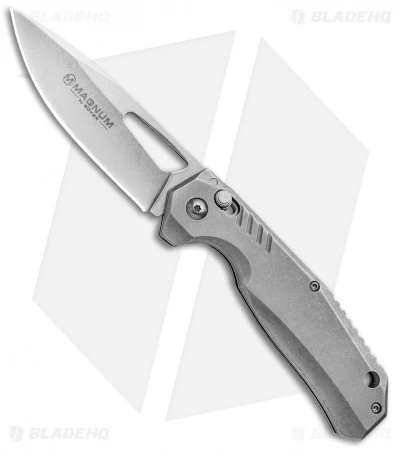 Boker Magnum K2 Ambi-Lock Folding Knife Gray (3.375" Stonewash) 01RY848 1 Boker Magnum K2 Ambi-Lock Folding Knife Gray (3.375" Stonewash) 01RY848