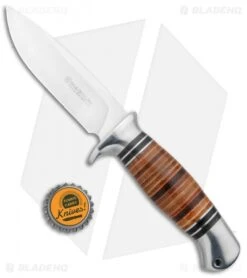 Boker Magnum Leatherneck Hunter Fixed Blade Knife (4.375" Satin) -Boker Boker Magnum Leatherneck Hunter Satin 02MB726 BHQ 98585 jr bottlecap