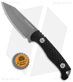 Boker Magnum Life Knife Fixed Blade Black G-10 (3.6" Gray) 02MB201 -Boker Boker Magnum Life Black G 10 Gray 02MB201 BHQ 102955 jr bottlecap
