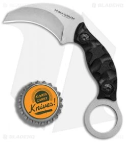 Boker Magnum Neck Bit Karambit Fixed Blade Knife Black G-10 (2" Stonewash) 7 Boker Magnum Neck Bit Karambit Fixed Blade Knife Black G-10 (2" Stonewash) -Boker Boker Magnum Neck Bit BHQ 80854 er bottlecap