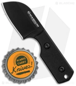 Boker Magnum Neck Santoku Fixed Blade Knife (1.625" Black) 02MB203 -Boker Boker Magnum Neck Santoku Black 02MB203 BHQ 102499 jr bottlecap