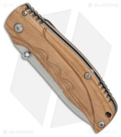 Boker Magnum Pakka Hunter Liner Lock Knife Wood (3.6" Satin) 01MB700 -Boker Boker Magnum Pakka Hunter BHQ 80859 er spine