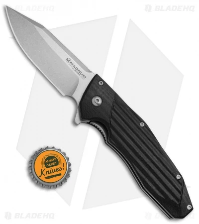 Boker Magnum Passenger Liner Lock Black G-10 (3.4" Satin) 01MB706 4 Boker Magnum Passenger Liner Lock Black G-10 (3.4" Satin) 01MB706 - Image 4