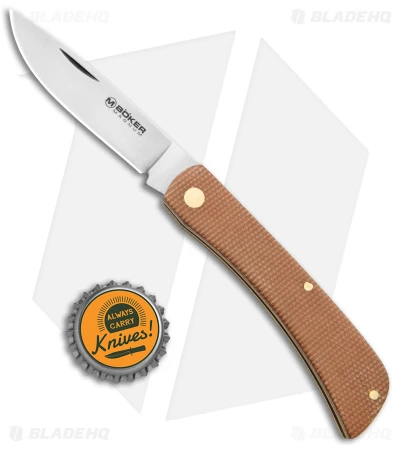 Boker Magnum Rangebuster Slip Joint Knife Brown Micarta (3" Satin) 01RY143 4 Boker Magnum Rangebuster Slip Joint Knife Brown Micarta (3" Satin) 01RY143 - Image 4