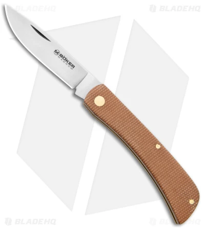 Boker Magnum Rangebuster Slip Joint Knife Brown Micarta (3" Satin) 01RY143 1 Boker Magnum Rangebuster Slip Joint Knife Brown Micarta (3" Satin) 01RY143