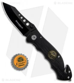 Boker Magnum Special Forces Black FRN Liner Lock Knife (3.25" Black) 01MB856SF -Boker Boker Magnum Special Forces Black FRN LL Black BOM01MB856SF BHQ 94790 jr bottlecap