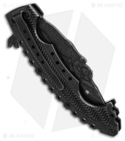 Boker Magnum Tactical Mermaid Liner Lock Knife Black (3.75" Black ) 01GL319SOI 6 Boker Magnum Tactical Mermaid Liner Lock Knife Black (3.75" Black ) 01GL319SOI -Boker Boker Magnum Tactical Mermaid Liner Lock Knife 3in DLC BHQ 146322 td side