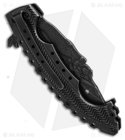 Boker Magnum Tactical Mermaid Liner Lock Knife Black (3.75" Black ) 01GL319SOI 3 Boker Magnum Tactical Mermaid Liner Lock Knife Black (3.75" Black ) 01GL319SOI - Image 3