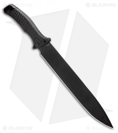 Boker Magnum Trojan Fixed Blade Knife Black (10.13" Black) 2 Boker Magnum Trojan Fixed Blade Knife Black (10.13" Black) - Image 2