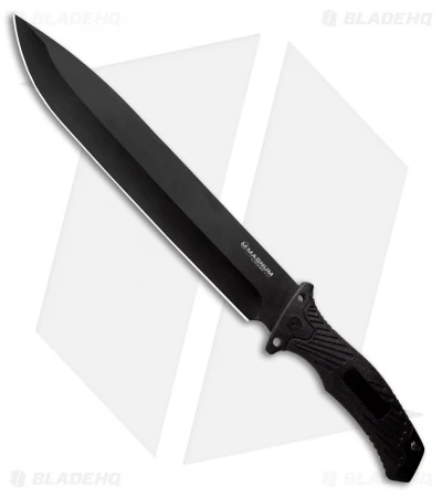 Boker Magnum Trojan Fixed Blade Knife Black (10.13" Black) 1 Boker Magnum Trojan Fixed Blade Knife Black (10.13" Black)