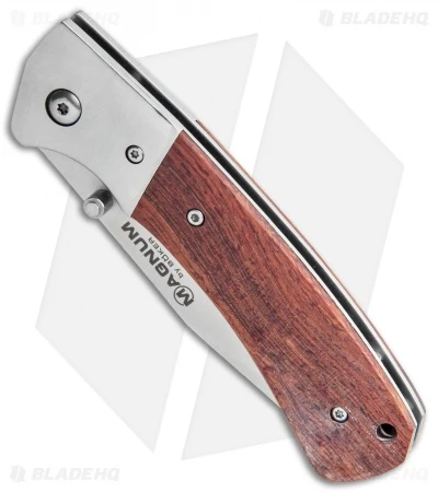 Boker Magnum Tsar Liner Lock Knife Rosewood (3.3" Satin) 01SC077 2 Boker Magnum Tsar Liner Lock Knife Rosewood (3.3" Satin) 01SC077 - Image 2