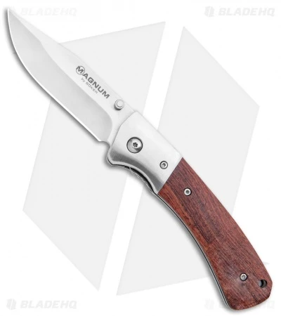 Boker Magnum Tsar Liner Lock Knife Rosewood (3.3" Satin) 01SC077 1 Boker Magnum Tsar Liner Lock Knife Rosewood (3.3" Satin) 01SC077