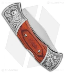 Boker Magnum Turul I Lockback Knife Wood (3" Satin) 01SC353 -Boker Boker Magnum Turul I Lockback Knife Wood 3in Satin 01SC353 BHQ 111803 LS Side