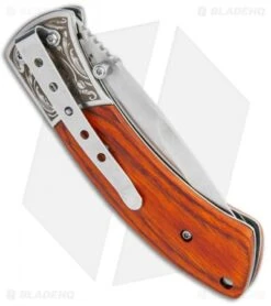 Boker Magnum Turul II Liner Lock Knife Pakka Wood (3.1" Satin) 6 Boker Magnum Turul II Liner Lock Knife Pakka Wood (3.1" Satin) -Boker Boker Magnum Turul II LL Pakka Wood Satin 01SC354 BHQ 111804 jr side