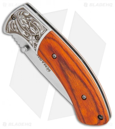 Boker Magnum Turul II Liner Lock Knife Pakka Wood (3.1" Satin) 2 Boker Magnum Turul II Liner Lock Knife Pakka Wood (3.1" Satin) - Image 2