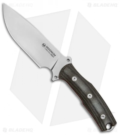Boker Magnum Vox 2021 Collection Fixed Blade Knife Black Micarta (5.3" Satin) 1 Boker Magnum Vox 2021 Collection Fixed Blade Knife Black Micarta (5.3" Satin)