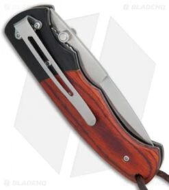 Boker Magnum Woodpecker Liner Lock Knife Pakkawood (3.3" Satin) 01MB711 -Boker Boker Magnum Woodpecker BHQ 80835 er side