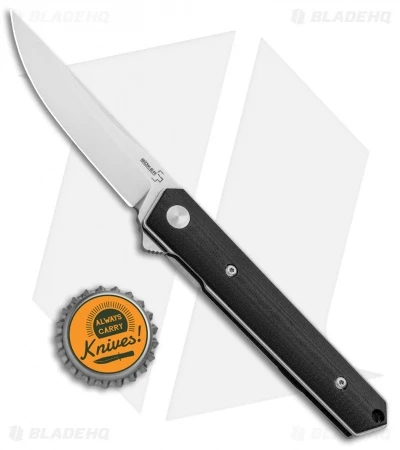 Boker Mini Kwaiken Flipper Folding Knife Black G-10 (3.13" Stonewash D2) 01BO268 4 Boker Mini Kwaiken Flipper Folding Knife Black G-10 (3.13" Stonewash D2) 01BO268 - Image 4