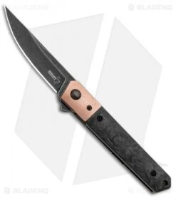Boker Mini Kwaiken Flipper Knife Copper/Marble CF (3" Smokewash VG-10)