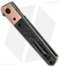 Boker Mini Kwaiken Flipper Knife Copper/Marble CF (3" Smokewash VG-10) 8 Boker Mini Kwaiken Flipper Knife Copper/Marble CF (3" Smokewash VG-10) -Boker Boker Mini Kwaiken Flipper Copper Marble CF Smokewash BHQ 88086 jr side