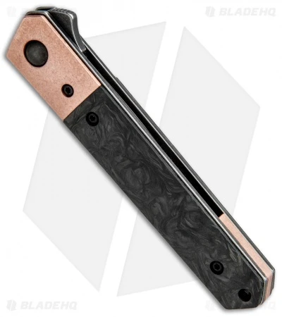 Boker Mini Kwaiken Flipper Knife Copper/Marble CF (3" Smokewash VG-10) 2 Boker Mini Kwaiken Flipper Knife Copper/Marble CF (3" Smokewash VG-10) - Image 2