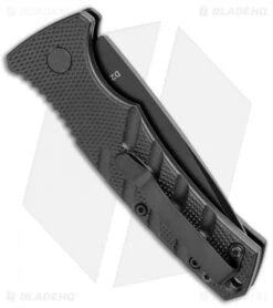 Boker Mini Strike Automatic Knife Black Aluminum (2.6" Black D2) -Boker Boker Mini Strike Auto Black Black 01BO436NSOI BHQ 99629 jr side