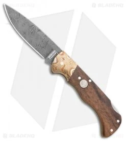 Boker Mokume Damascus Lock Back Knife Walnut (3.125" Damascus) 110166DAM